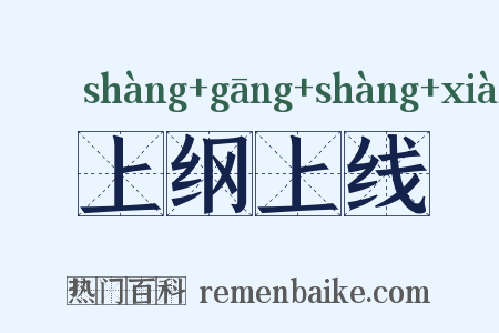 上纲上线是什么意思的图片